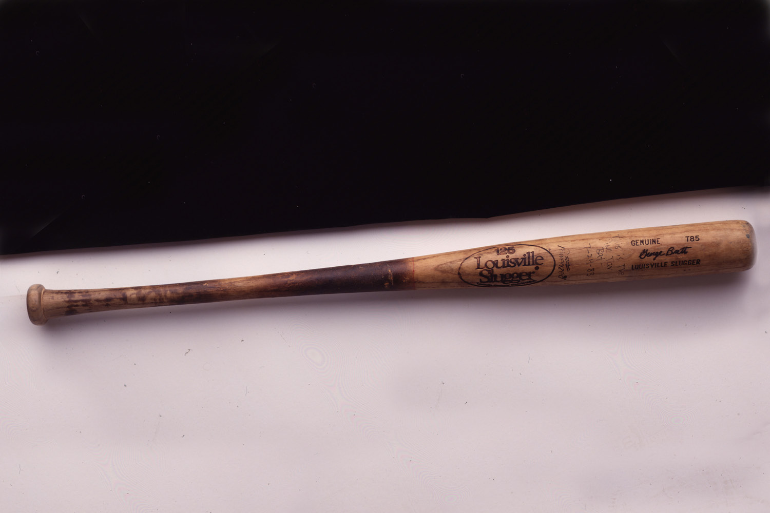 A superficial examination of George Bretts infamous pine-tar bat which now - photo 13