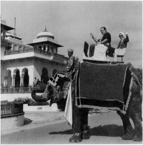 Justices Antonin Scalia and Ruth Bader Ginsburg on an elephant in India - photo 4