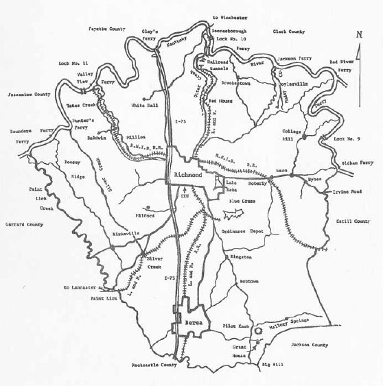 A map of Madison County Kentucky by Dr Robert N Grise My whole life I had - photo 3