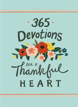 Zondervan 365 Devotions for a Thankful Heart