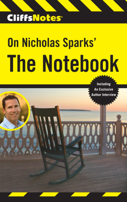 Richard P. Wasowski - CliffsNotes on Nicholas Sparks The Notebook