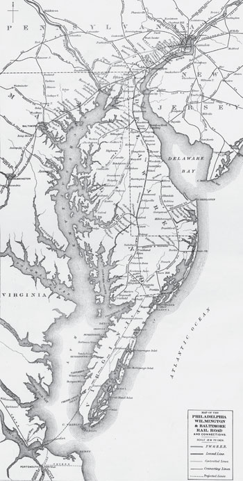 This nineteenth-century map shows the Delmarva barrier islands that shielded - photo 3