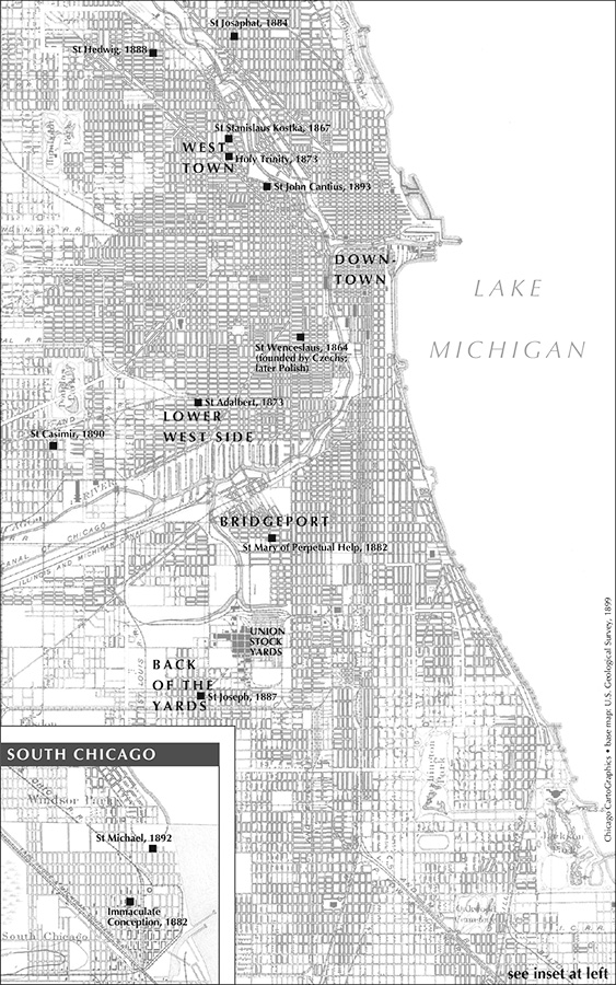 Map of the five original Polish neighborhoods in Chicago Courtesy Chicago - photo 3