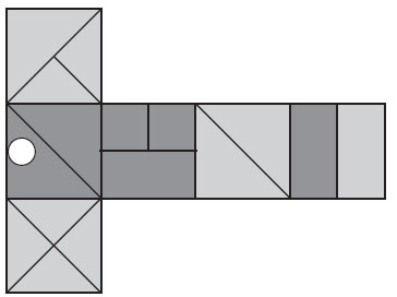 When the above is folded to form a cube which is the only one of the following - photo 8