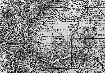 Park County map 1895 Park County Local History Archives The stories of - photo 3