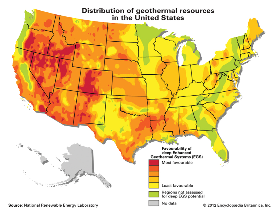 This map shows geothermal energy resources in the United States As you can - photo 4