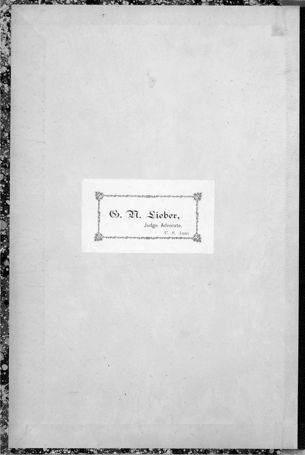 Figure 1 Norman Liebers bookplate affixed to the inside cover of the notebook - photo 1