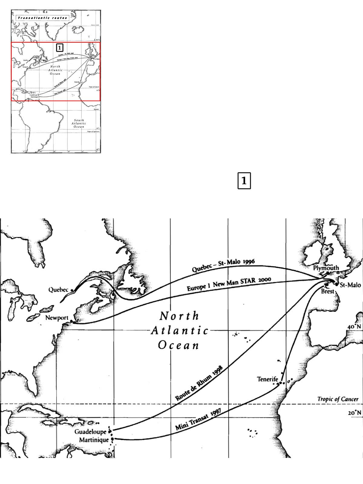 Transatlantic routes The Vende Globe 20002001 - photo 7