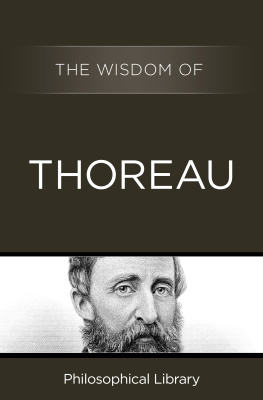 Philosophical Library The Wisdom of Thoreau