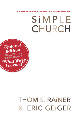 Thom S. Rainer Simple Church