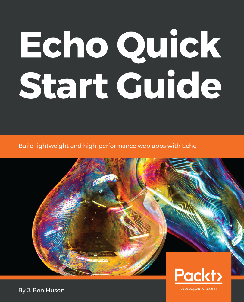 Echo Quick Start Guide Build lightweight and high-performance web apps with - photo 1