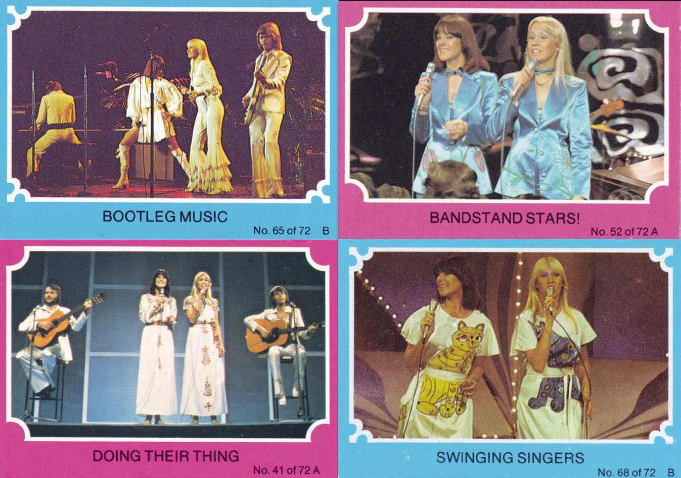 ABBA on television showing off some of their glamorous and memorable costumes - photo 11