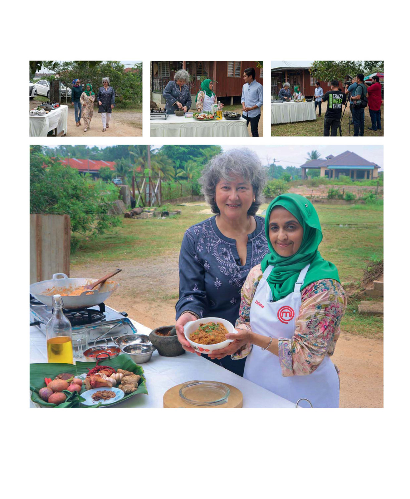 Above Cooking rendang with Vicki Treadell British High Commissioner to - photo 8