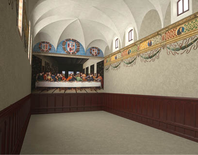 A digital reconstruction of the Cenacolo the Last Supper hall in the former - photo 6