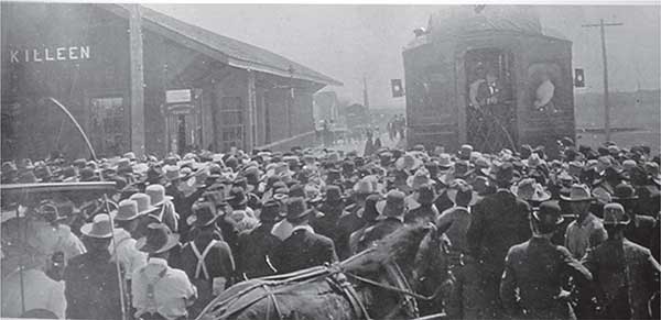 William Jennings Bryan political rally at the Killeen train station 1909 - photo 4