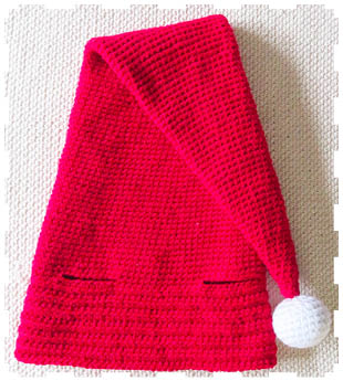 Red and White Christmas Hat For the rounds which have increasing stitches - photo 5