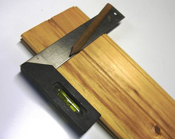 T he try square is used to mark offcuts of wood as well as to measure what is - photo 4