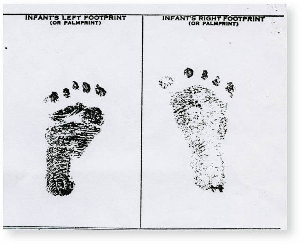 Among the records I received were these prints of my feet Meanwhile the - photo 4