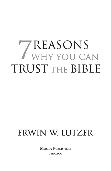 1998 2008 2015 ERWIN W LUTZER All rights reserved No part of this book may - photo 2