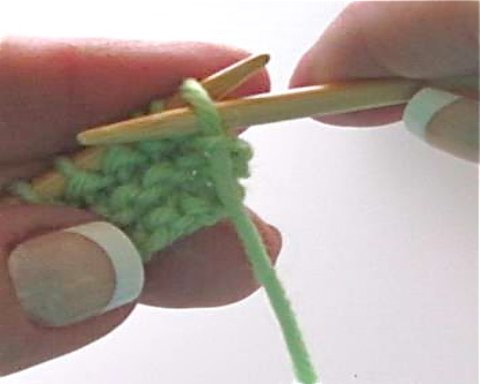 S tep Two Hold the criss-crossed needles together with the thumb and - photo 6