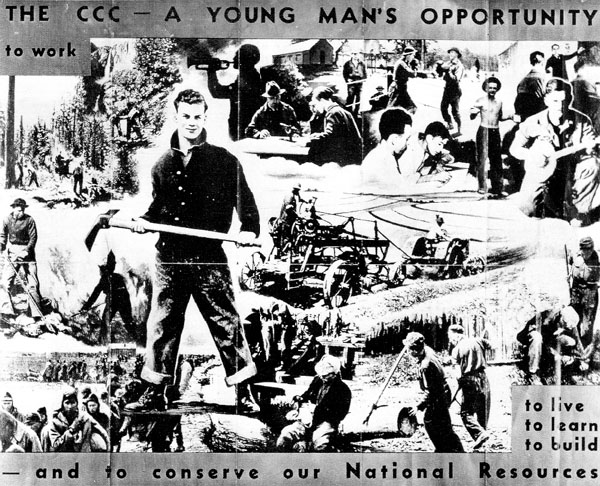 Across the nation recruiting posters for the CCC enticed young men to join the - photo 3