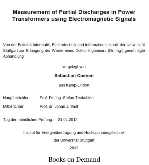 Measurement of Partial Discharges in Power Transformers using Electromagnetic - photo 1