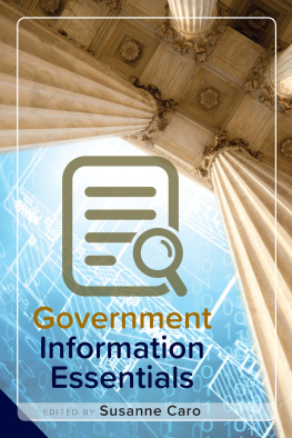 Susanne Caro - Government Information Essentials