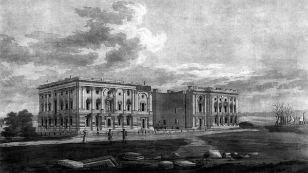 The White House after its destruction by the British during the War of 1812 - photo 3