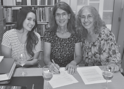 Alicia and Martina signing the book contract with Cleis Press with Martinas - photo 2