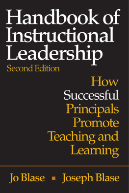 Jo Blase - Handbook of Instructional Leadership: How Successful Principals Promote Teaching and Learning