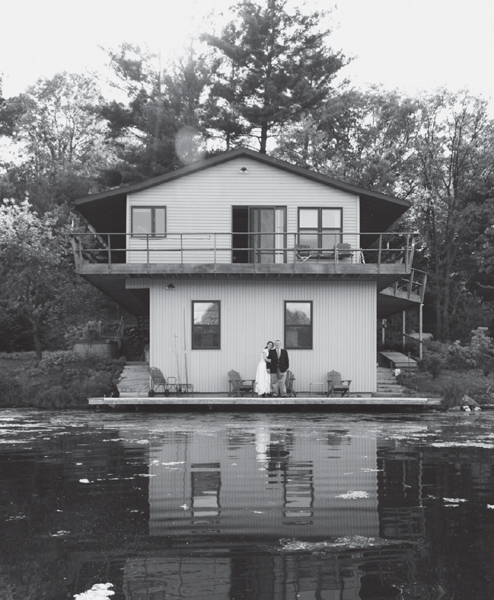 Wedding photo of Patti See and Bruce Taylor at their house on Lake Hallie - photo 3