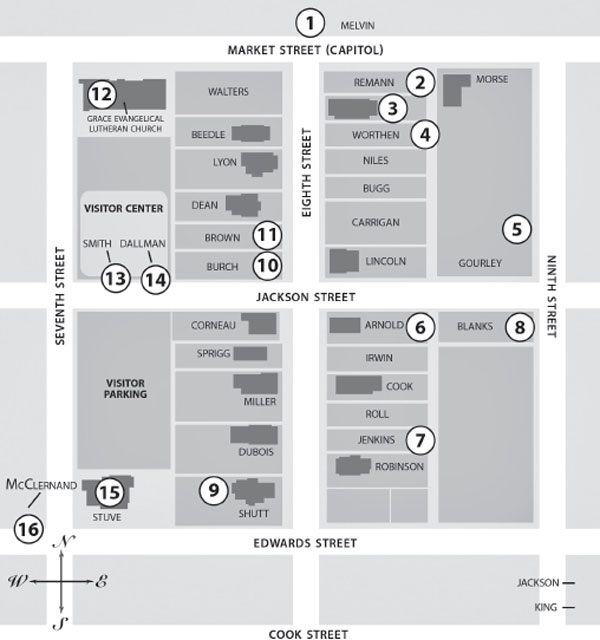 This map is based on the one designed by the Lincoln Home National Historic - photo 4