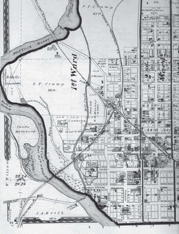 Columbus map 1879 Illustrated Historical Atlas of Bartholomew County - photo 4