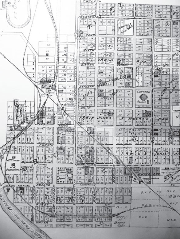 Columbus map 1900 Descriptive Atlas of Bartholomew County Indiana - photo 5