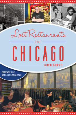 Greg Borzo Lost Restaurant of Chicago