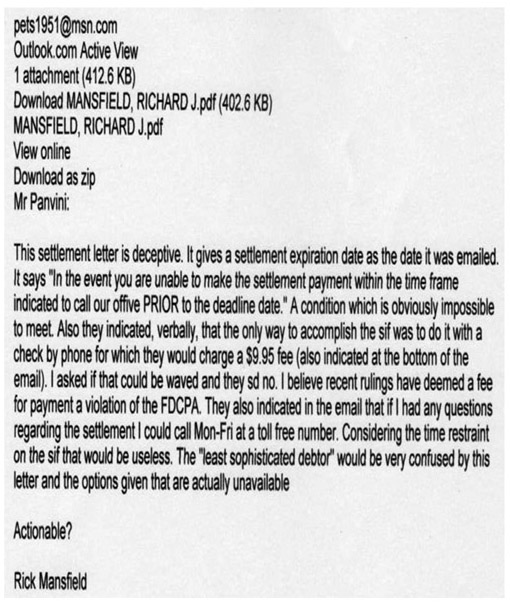 FIGURE 42 I sued Alpha Collections and won 1000 is a copy of the check - photo 14