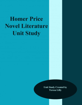 Teresa Lilly Homer Price Novel Literature Unit Study