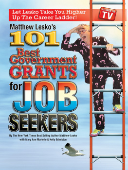 Matthew Lesko 101 Best Government Grants For Job Seekers