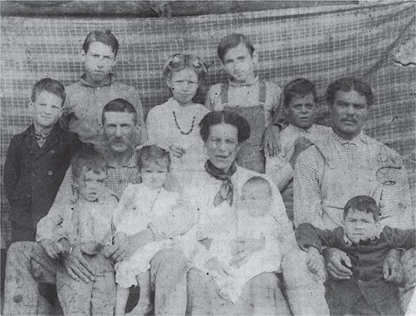 Margie Yates and James Elwood Cook family circa 1915 with Margies brother - photo 4