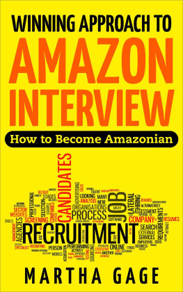 Martha Gage Winning Approach to Amazon Interview: How to Become Amazonian