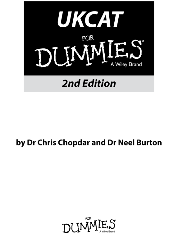 UKCAT For Dummies 2nd Edition Published by John Wiley Sons Ltd The - photo 1