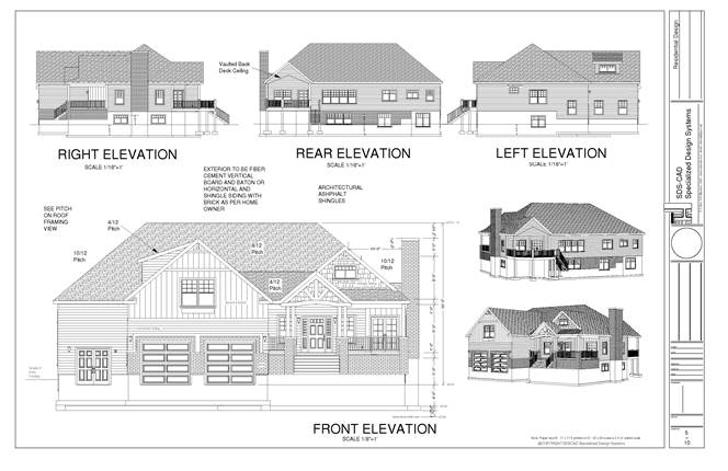 Elevation Page The Elevation page shows what the outside ofthe house is going - photo 13