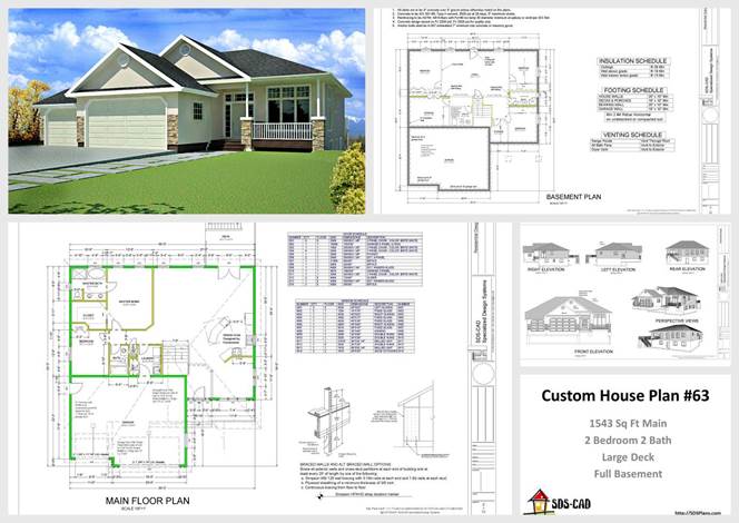 5 Contractor Spec House Plans Blueprints Construction Drawings 1200 Sq Ft to 1800 Sq Ft 3 Bedroom 2 Bath Plans and Blueprints--How to Build no 5 - photo 3