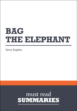 Must Read Summaries Bag the Elephant - Steve Kaplan