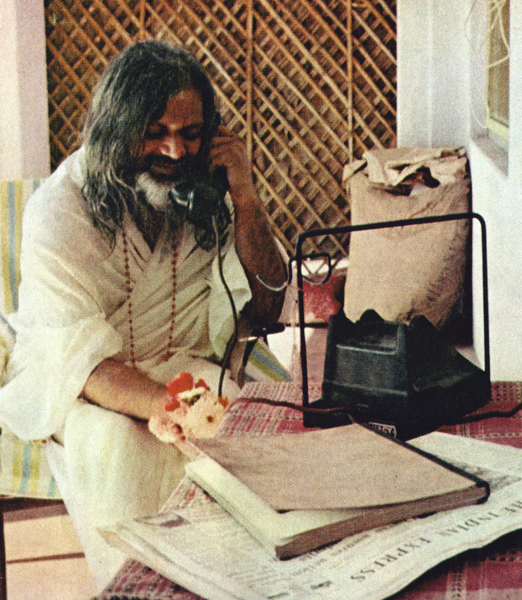 The Maharishi in his office He said he admired the American mind and compared - photo 12