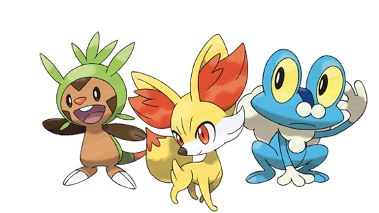 The Kalos starters from left to right Chespin Fennekin and FroakieWhere to - photo 5