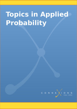 Paul Pfeiffer Topics in Applied Probability