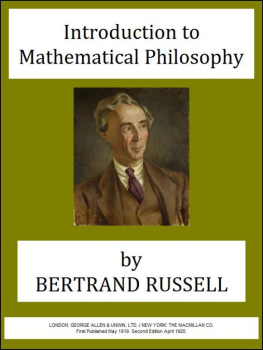 Bertrand Russell - Introduction to Mathematical Philosophy