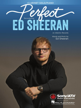Ed Sheeran - Perfect Sheet Music for Clarinet and Piano