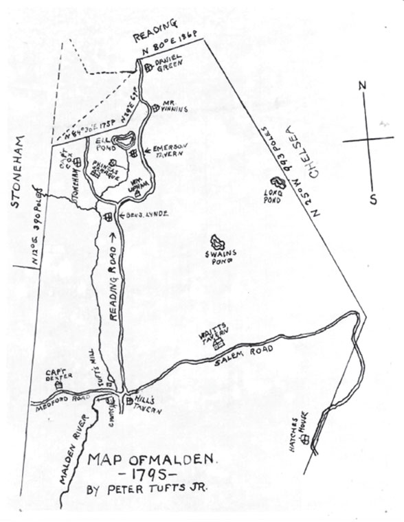 Peter Tufts Jr drew this map of Malden in 1795 It shows Tuftss mill formerly - photo 7